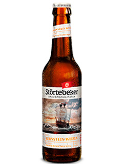 deutsches Bier Störtebeker Bernstein-Weizen Alkoholfrei in der 33 cl Bierflasche