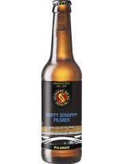 deutsches Bier Schoppe Bräu Hoppy Schoppy Pilsner in der 33 cl Bierflasche