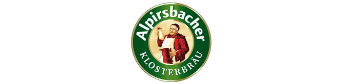 deutsches Bier Alpirsbacher Klosterbräu Kleiner Mönch Brauerei Logo