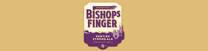 englisches Bier Bishops Strong Ale Brauerei Logo