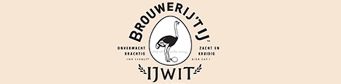niederländisches Bier Brouwerij'Tij IjWit Brauerei Logo