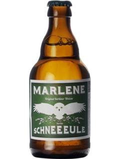 deutsches Bier Schneeeule Marlene in der 33 cl Bierflasche
