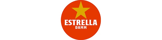 spanisches Bier Estrella Damm Brauerei Logo