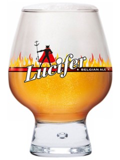 belgisches Bier Lucifer im Bierglas