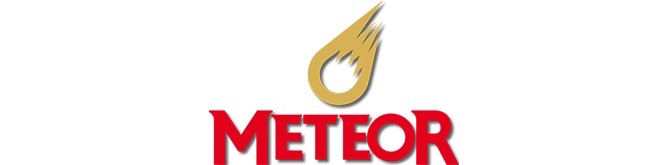 französisches Bier Meteor Lager Brauerei Logo