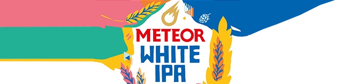 französisches Bier Meteor White IPA Brauerei Logo