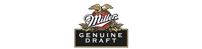amerikanisches Bier aus den USA Miller Genuine Draft Brauerei Logo