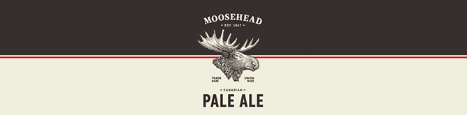 kanadisches Bier Moosehead Pale Ale Brauerei Logo