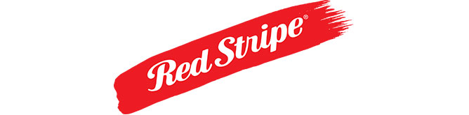 jamaikanisches Bier Red Stripe Lager Brauerei Logo