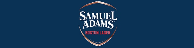amerikanisches Bier Samuel Adams Boston Lager Brauerei Logo