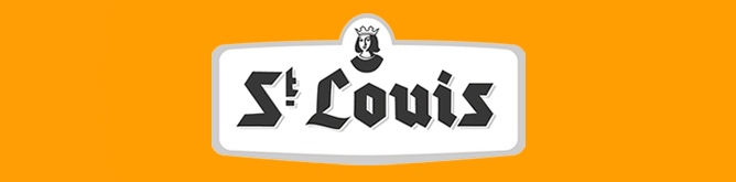belgisches Bier St Louis Premium Peche Pfirsichbier Brauerei Logo