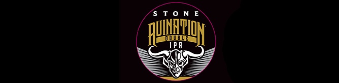 amerikanisches Bier Stone Ruination Double IPA Brauerei Logo