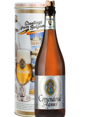 belgisches Bier Corsendonk Agnus Tripel 0,75 l Bierflasche in Metalldose als Bier-Geschenk kaufen